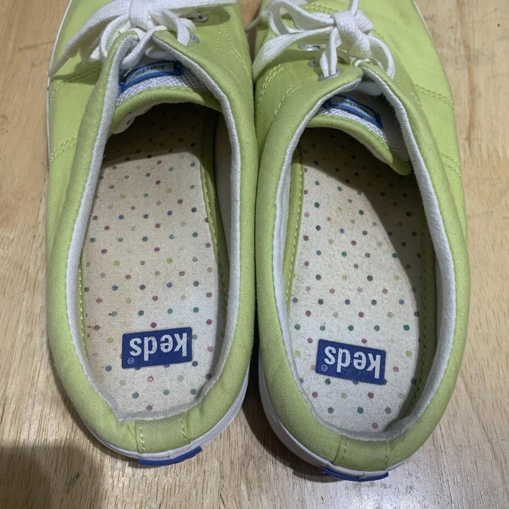 Keds Women Size 8.5 M Green Fashion‎ Sneakers Fabric